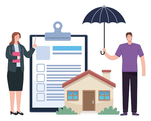 Insurance protection illustration